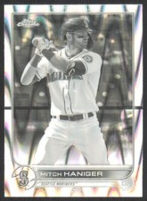2022 Topps Chrome Sonic Black & White RayWave Refractor Mitch Haniger #92
