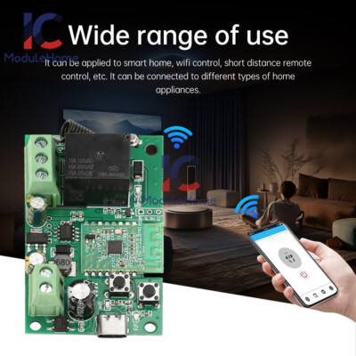 eWeLink DC7-32V/AC220V 1CH Pro Self-Locking Smart WIFI Bluetooth Relay Module