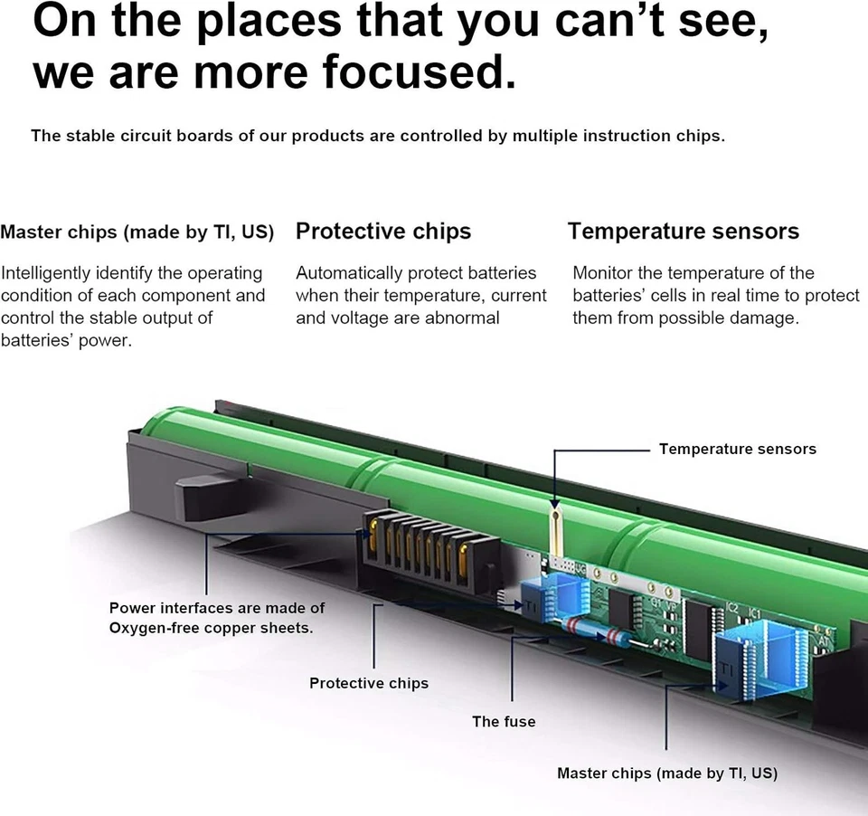 Batería VI04 V104 para Notebook HP Envy 14 15 17 Series HP Pavilion 15 17 Series Foto 3 de 3