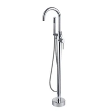 PA Freestanding Bathtub Faucet with Hand Shower Chrome