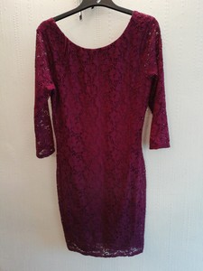 purple lace bodycon dress
