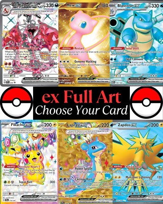 Pokemon ex Full Art Cards: Choose Your Card English - Ultra & Hyper Rare |  eBay