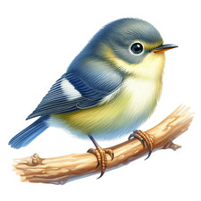 Wall Decal Sticker Watercolour Spring Bird Wall Sticker 18X18cm Large