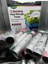 18 Siser Easyweed Heat Transfer Rolls AND ArtBin Rotating Vinyl Storage Tower