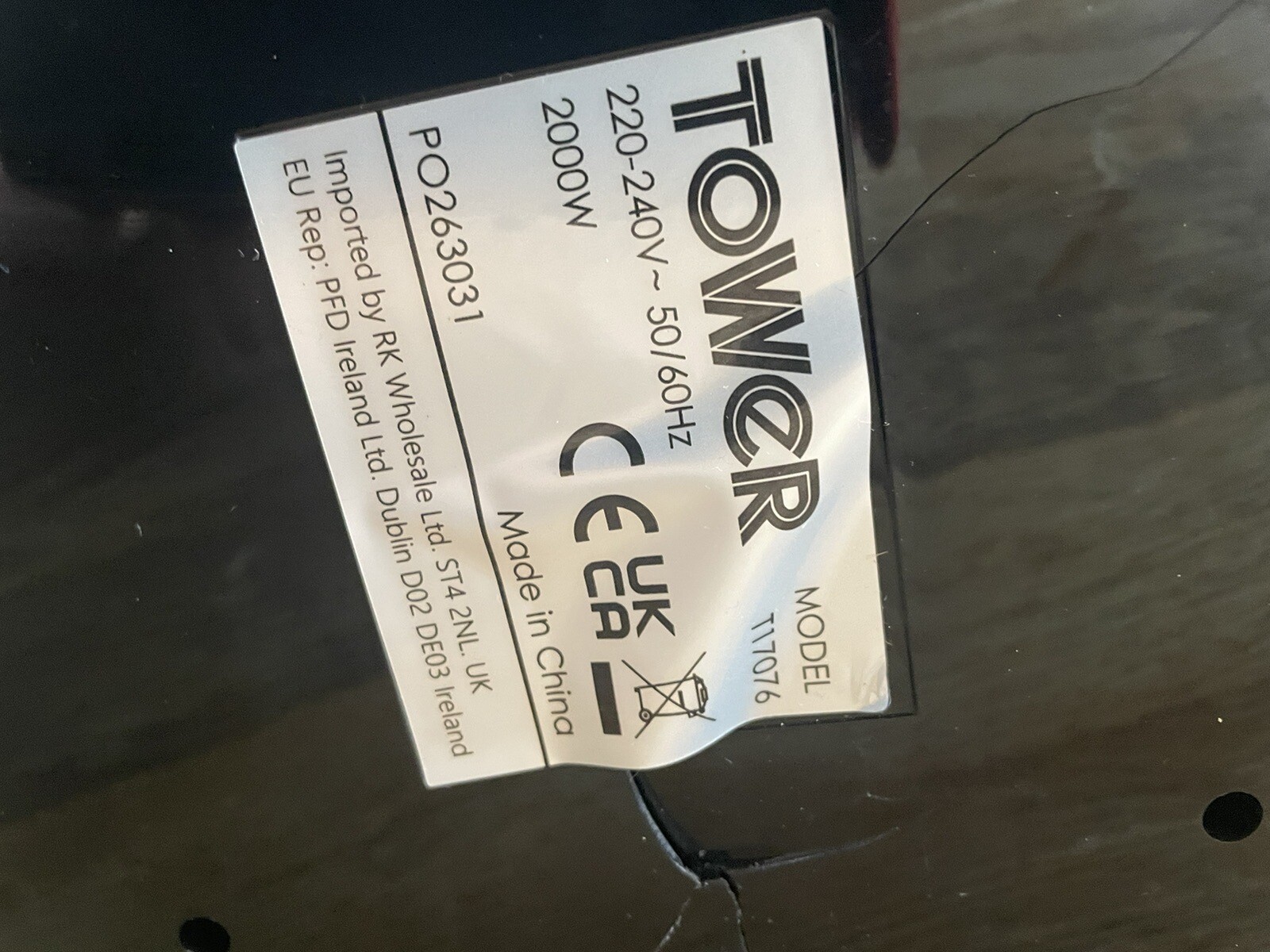 Tower Xpress Pro 11L Digital Air Fryer T17076 5056462300993 eBay