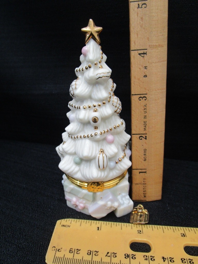 Lenox Treasures - Gold Club Christmas Tree - Treasure Box | eBay
