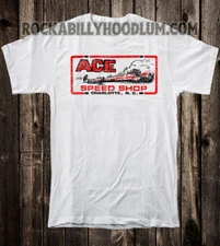 Retro Hot Rod Tee T Shirt Drag Race Speed Shop Ace Charlotte NC