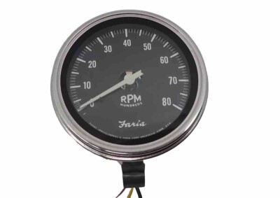 Vintage Faria 8,000 RPM Pedestal Tachometer Ford AMC Muscle Car Tach NOS?  WORKS