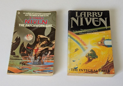 Lot x 2 Larry Niven Science Fiction vintage Orbit paperbacks