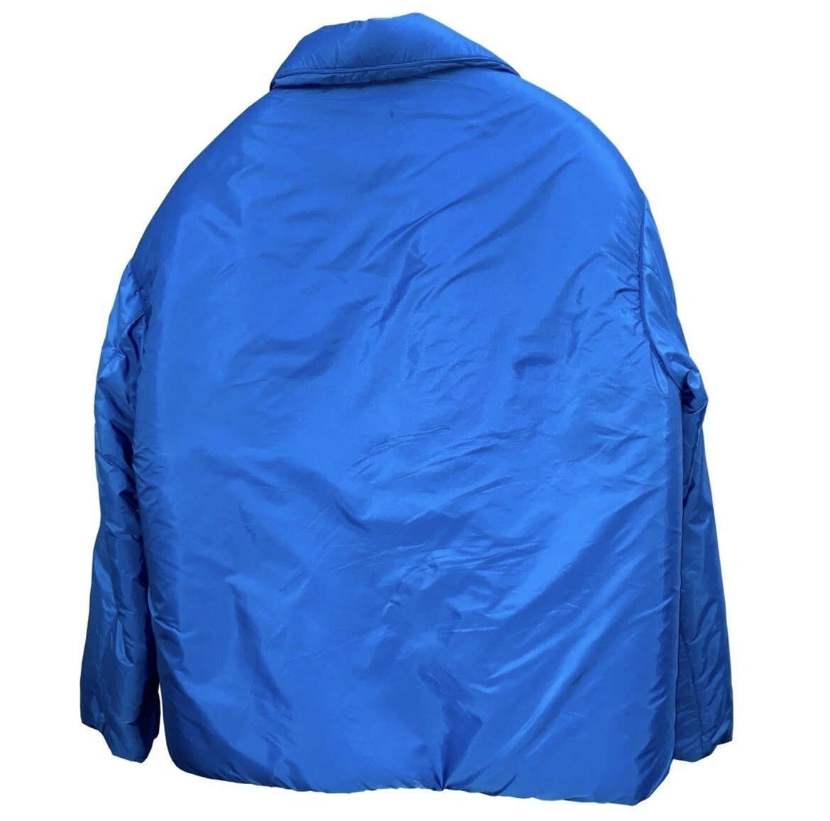 Original Prada Runway Zip Down Puffer Light weight Jacket XL Blue