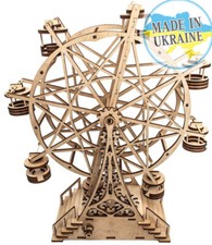 Mechanical wooden 3D puzzle Ferris Wheel Construction Set Gift Idea from Ukraine
