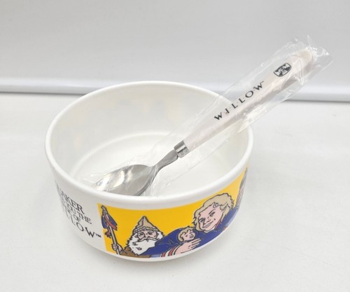Vintage 1988 Willow Cereal Set Quaker Brings You The Magic of Willow Bowl,Spoon