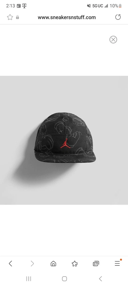 Nike Air Jordan X Kaws 5 Panel Hat Cap NWT