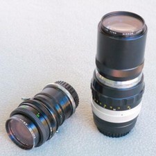 Vintage photo Lens Lot Vivtar 28mm auto-wide 1:2.8 Nikkor-Q Auto 200mm 1:4 YZ