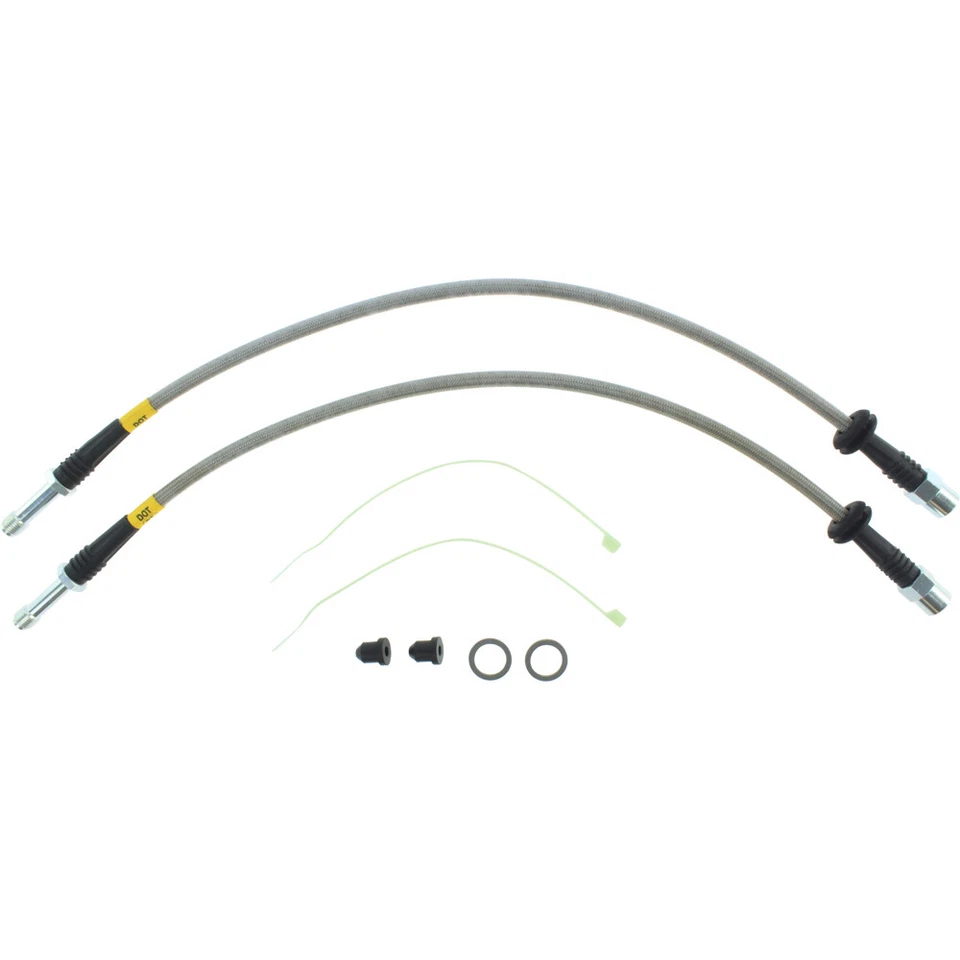 StopTech 950.34005 Front Stainless Brake Line for 2001-06 BMW 325Ci 325i 330i M3 - Image 2 of 2