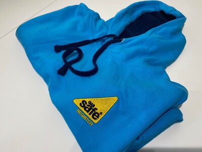 Gas Safe bestickter Hoodie Kapuzenpullover - aquablau, klein, kostenloser Versand, Ausverkauf