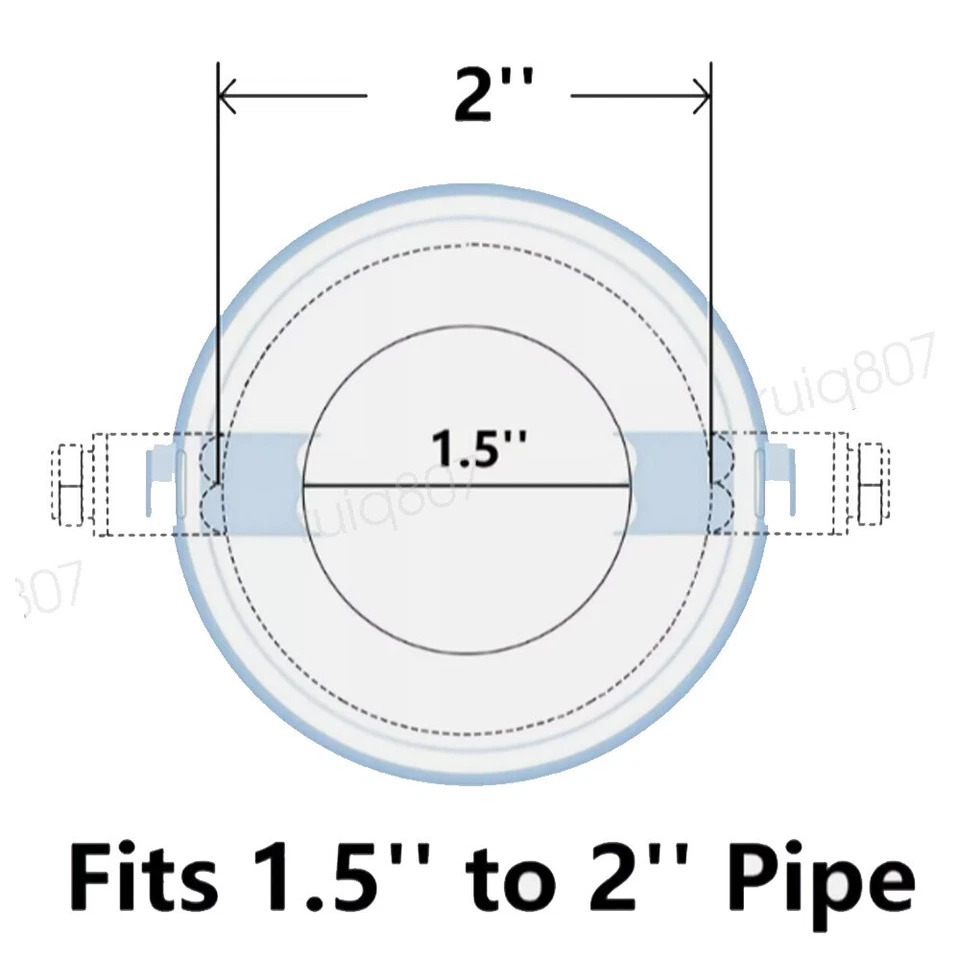 For Ford Fusion Chrome Stainless Steel Rear Exhaust Pipe Tail Muffler Tip 2PCS Foto 3 de 4