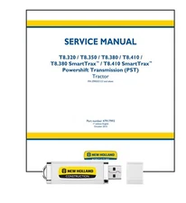 NH T8.320 T8.350 T8.380 T8.410 T8.380 T8.410 SmartTrax PST Service Manual on USB