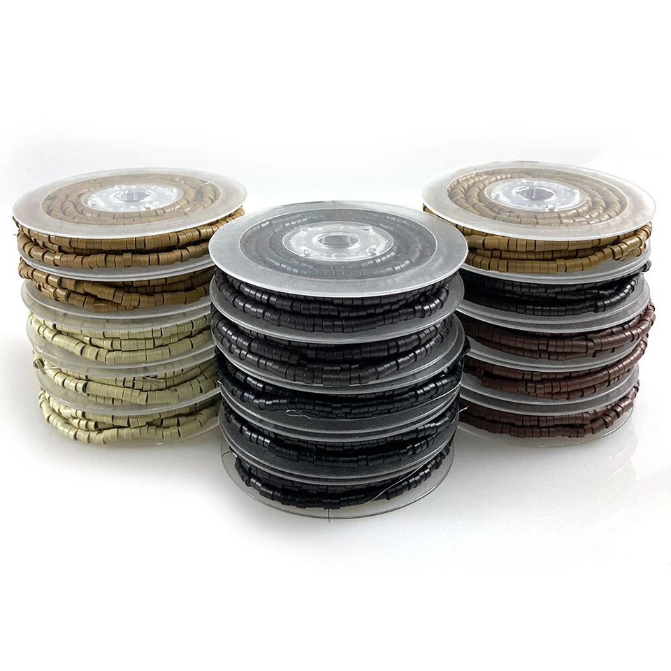 5.0mm 1000pcs Pre loaded Micro Rings Links Silicone Beads Hair Extension Tools - Image 3 of 4