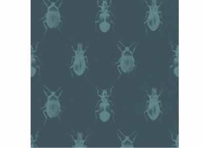 Rasch Textil Luxus-Tapete Portobello 289533 Blau Türkis stylisch Käfer