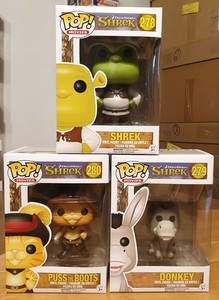 Funko Pop SHREK SET Donkey Puss In Boots Shrek BNIB | eBay