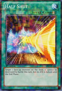Half Shut - BP02-EN158 - Mosaic Rare - 1st Edition x3 - Near Mint