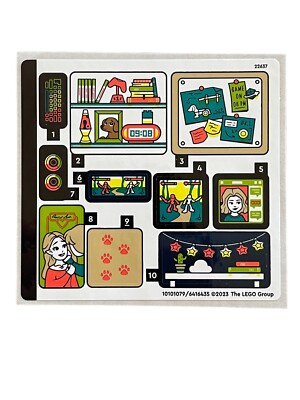 NEW LEGO | Sticker Sheet for Set 41755 Friends - Nova's Room | eBay