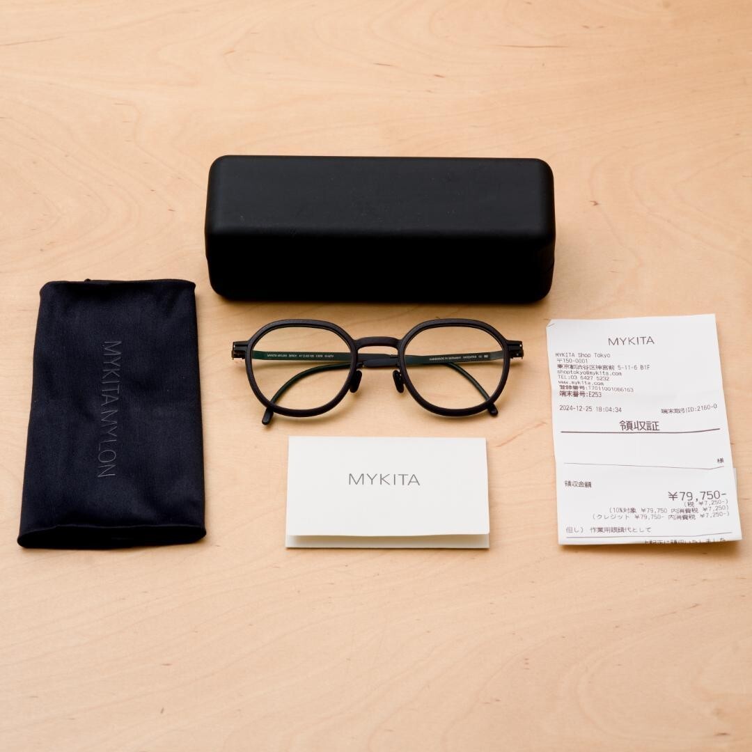 サングラス Mykita Mykita - BIRCH - 579 mh6 pitch black black MYKITA BIRCH MH6 Pitch Black Sunglasses Eyewear Fashion