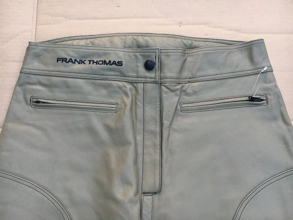 FRANK THOMAS Lady Rider Ladies Leather Motorbike Trousers UK 16 or 34" Waist LBZ - Image 4 of 4