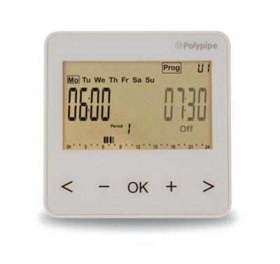 Polypipe 2 Zonen Zeituhr für Fußbodenheizung DIES IST KEIN THERMOSTAT