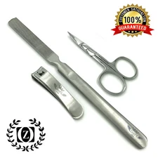 Podiatry Tools- Nail Cutter 7" Nail Rasp Foot File Small Nail Scissor 3 Pc Set