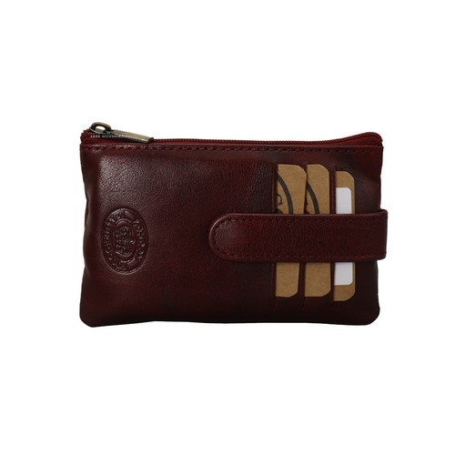 Mens Womens Quality Slim Leather Credit Card ID Holder Wallet Zipped Purse Bag - Picture 8 of 10