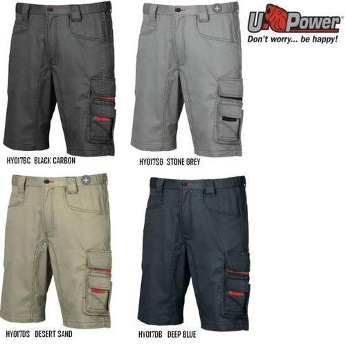 PANTALONE BERMUDA DA LAVORO U-POWER HAPPY PARTY  UPOWER + - Foto 1 di 7