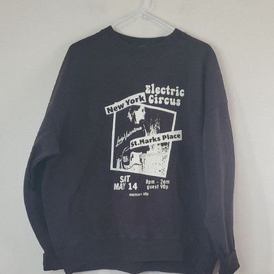 Brandy Melville John Galt Oversized New York Electric Circus Sweatshirt Grey