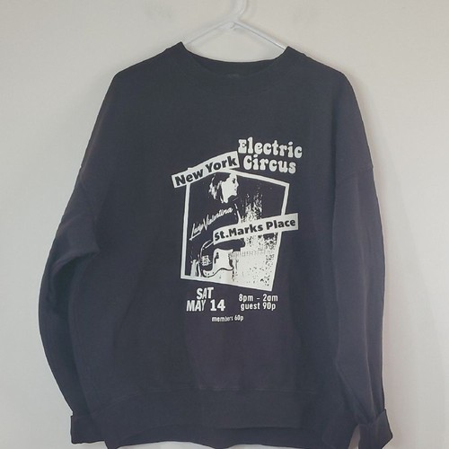 Brandy Melville John Galt Oversized New York Electric Circus Sweatshirt Grey