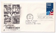 STAMP US SCOTT 1447 "Peace Corps" 8 CENT 1972 FDC - B