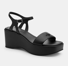 Coach Gale Wedge Sandal Black (Size US 9)  NEW IN BOX