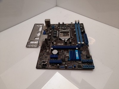 ASUS P8H61-MX Rev 1.01 Sockel LGA1155 DDR3 PCI-E Mainboard mit I/O Shield