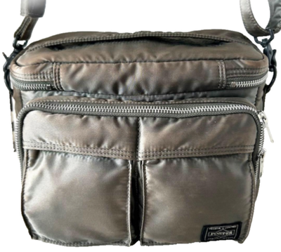 #ad Yoshida Porter Tanker Camera Bag Nylon Silver Gray Made in Japan $359.00