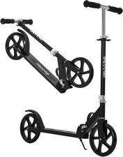 Foldable Adjustable Kick Scooter Lightweight Scooter for Kids Teens w/Big Wheels