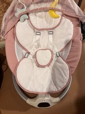 jaoyl pink baby swing, 3 seated position, 5 speed levels