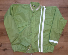 Vintage Hellgate Industries Hi Vis Reflective Nylon Windbreaker w Hood Size L