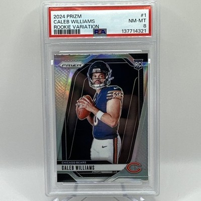 2024 Panini Prizm - Rookie Variations Caleb Williams #1 Silver Prizm (RC) PSA 8