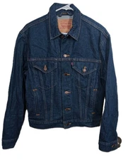 Vintage Mens LEVI'S Levi Strauss 70516-0216 Denim Jacket made in USA size Small