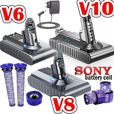 9500mAh Akku für Dyson V6 V7 V8 V10 SV10 Absolute Animal Staubsauger / Filter DE