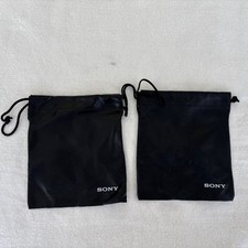  Lot Of 2 SONY Soft Drawstring Lens Bags