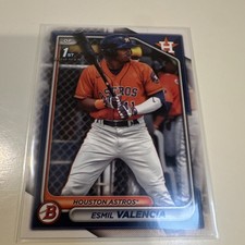 Bowman. 2024 Prospects Esmil Valencia Rookie 1st BP-75 Houston Astros