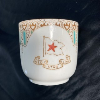 Red Star Line Demitasse Cup Titanic Interest 1st Class Wisteria 1912 Original