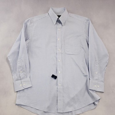 Club Room Dress Shirt Mens Size 16 32-33 Regular Fit Performance Button Down NEW
