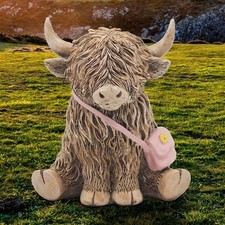 HIGHLAND COW  PINK BAG ORNAMENT HOME DECOR